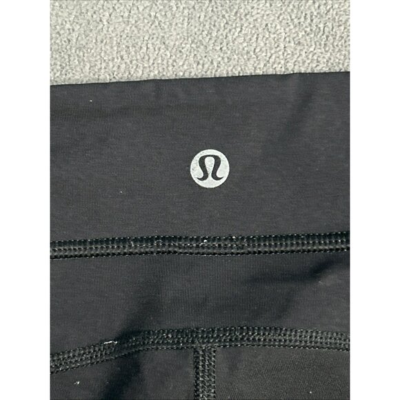 Lululemon Women's Leggings Side Pockets Black Mesh Sides Size 6 Sm - Read Desc - Picture 11 of 12